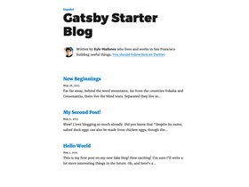 Gatsby Starter i18n Blog screenshot
