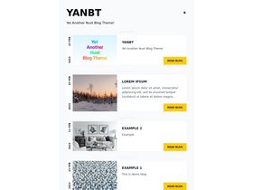 YANBT (Yet Another Nuxt Blog Theme) screenshot